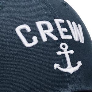 〽️Unisex Dark Navy Blue Crew Embroidery Adjustable Classic Hunting Baseball Cap